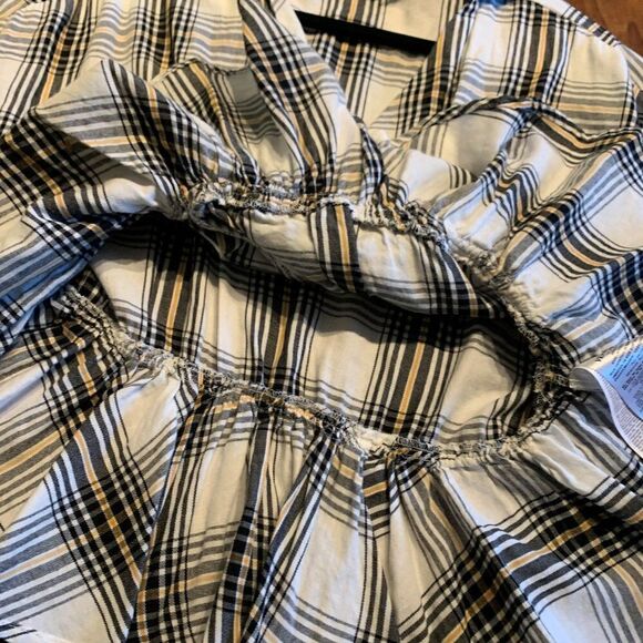 Vero Moda blouse EUC 100% cotton unlined, pull on gathered waist peplum sz M - Picture 9 of 16